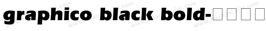 graphico black bold字体转换